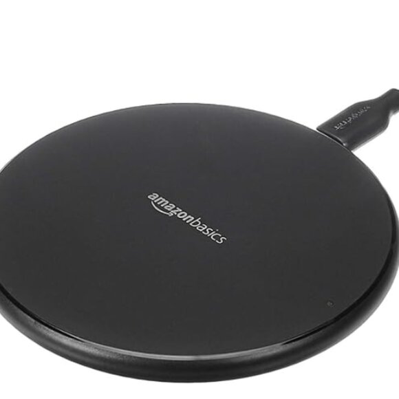 Amazon Basics 15W Qi Certified Wireless Charging Pad iPhone 16/15/14/13/12/11/X - Picture 1 of 13